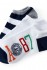 Dámské ponožky A87 3 pack  - Modrá/Bílá